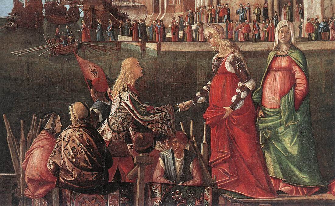 Meeting of the Betrothed Couple (detail)